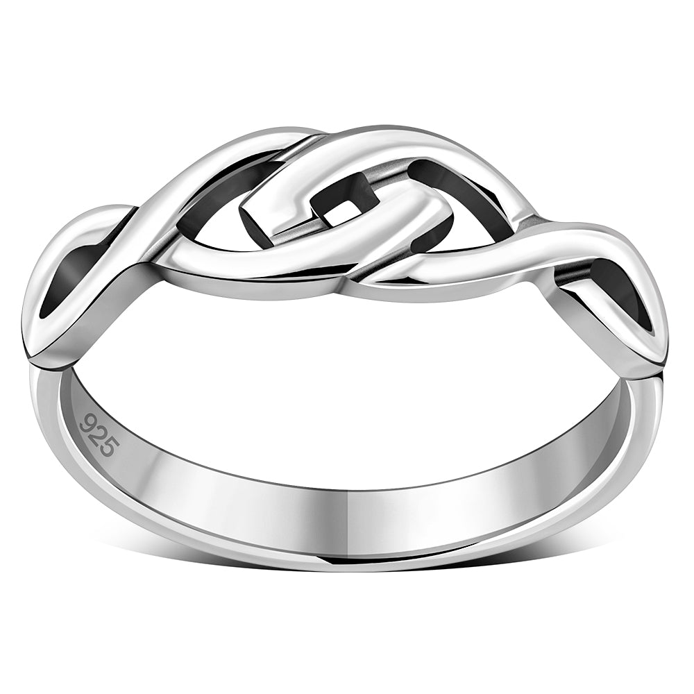 Plain Celtic Knot Silver Ring