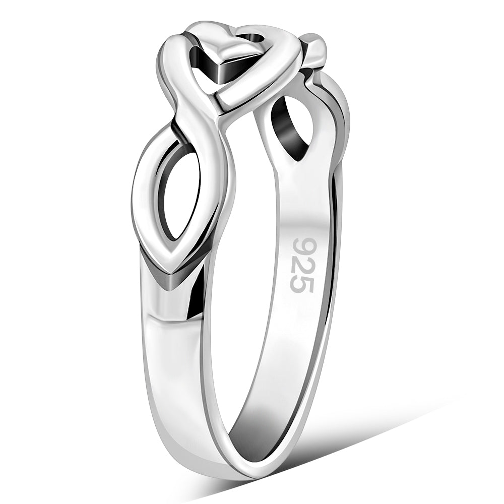 Plain Celtic Knot Silver Ring