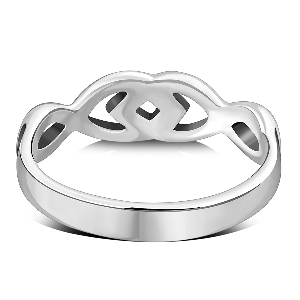 Plain Celtic Knot Silver Ring