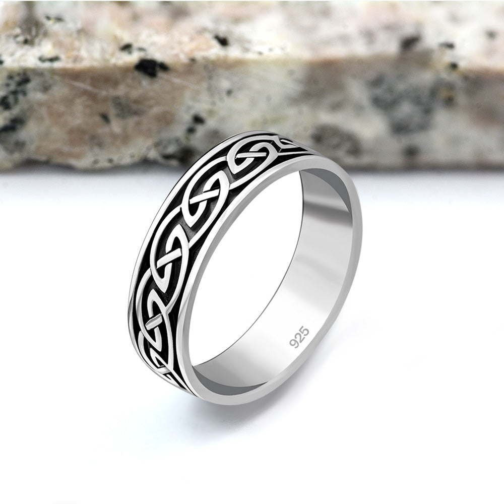 Celtic Band Silver Ring