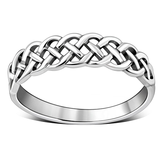 Celtic knot Plain Sterling Silver Ring