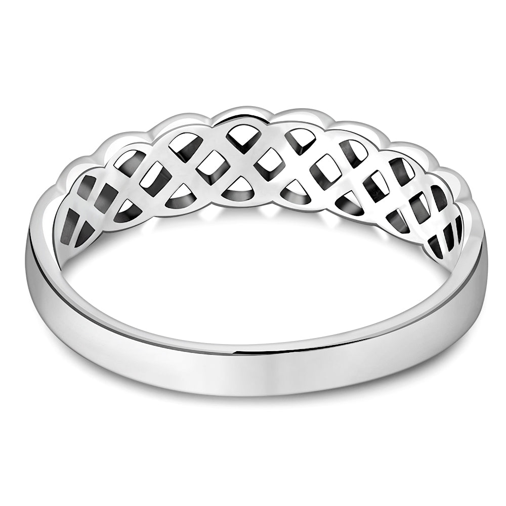 Celtic knot Plain Sterling Silver Ring
