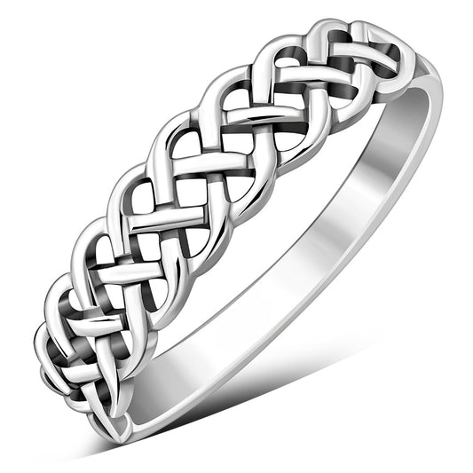 Celtic knot Plain Sterling Silver Ring