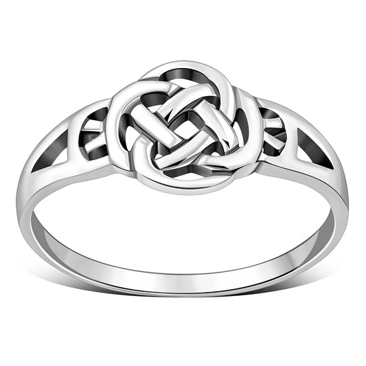 Plain Celtic Knot Silver Ring
