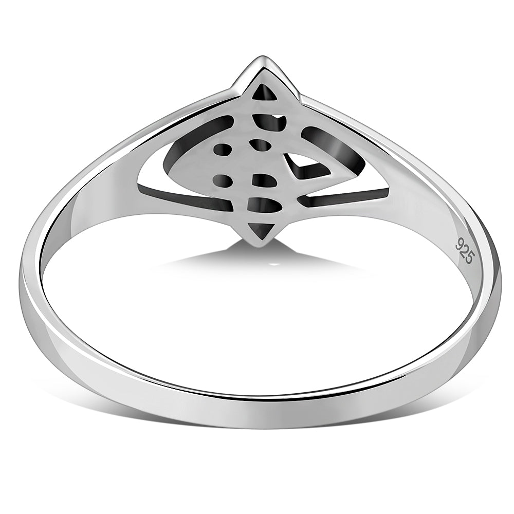 Celtic Trinity knot Plain Silver Ring