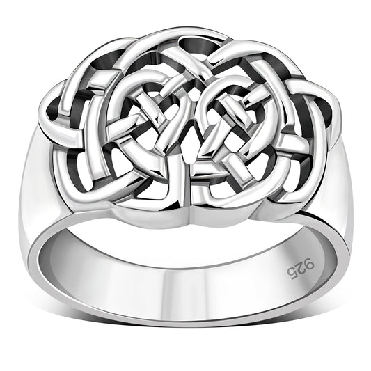 Plain 925 Sterling Silver Celtic Ring