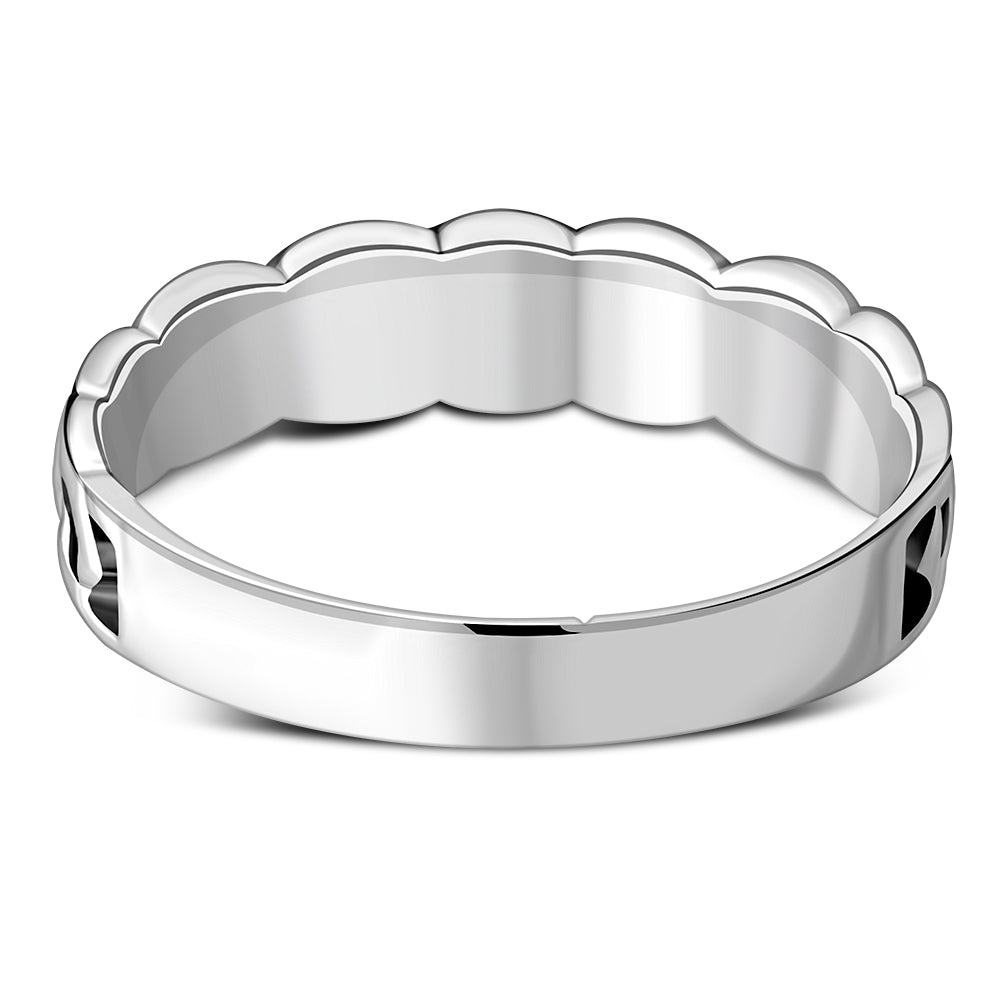 Plain Celtic Knot Sterling Silver Ring