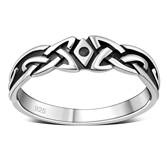 Plain Celtic Knot Silver Ring