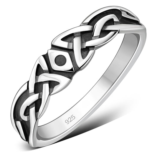 Plain Celtic Knot Silver Ring