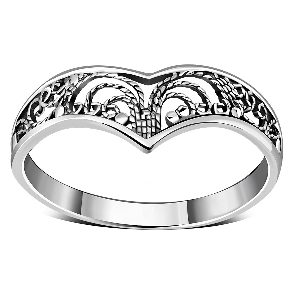 Filigree Sterling Silver Ring