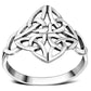 Large Celtic Trinity Silver Ring