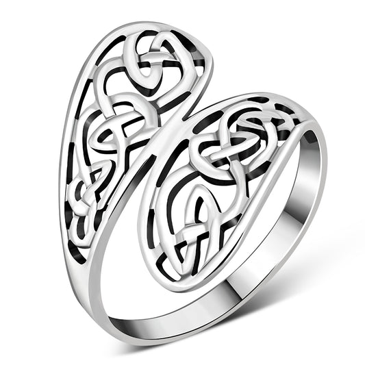 Celtic Knot Plain Silver Ring