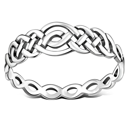 Plain Silver Celtic Knot Ring