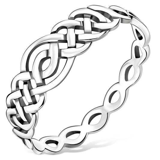 Plain Silver Celtic Knot Ring