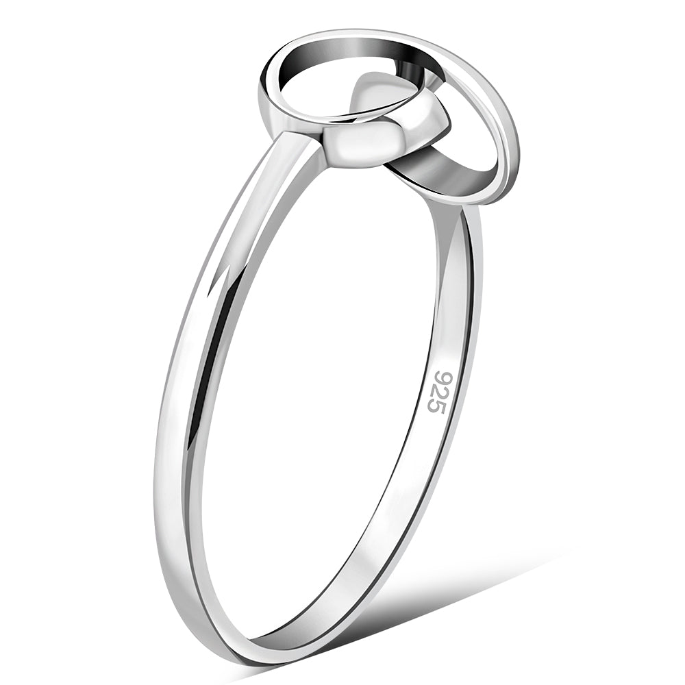 Infinity Knot Sterling Silver Ring