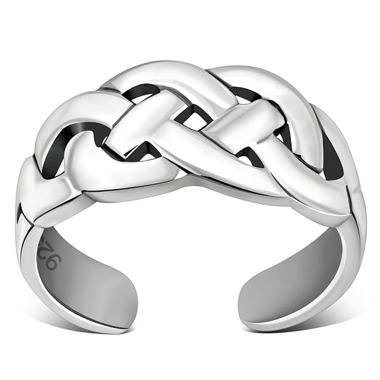 Plain Celtic Toe Ring Sterling Silver