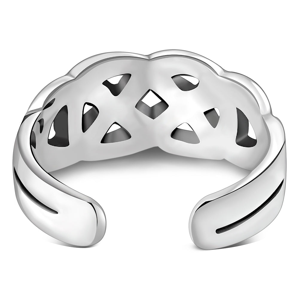 Plain Celtic Toe Ring Sterling Silver