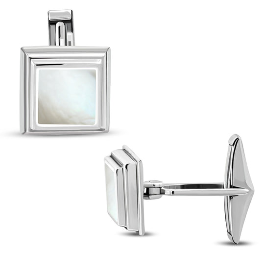Silver Mother of Pearl Cufflinks