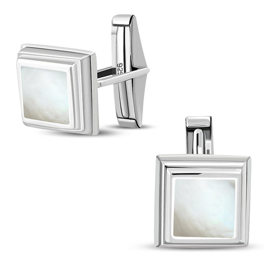 Silver Mother of Pearl Cufflinks
