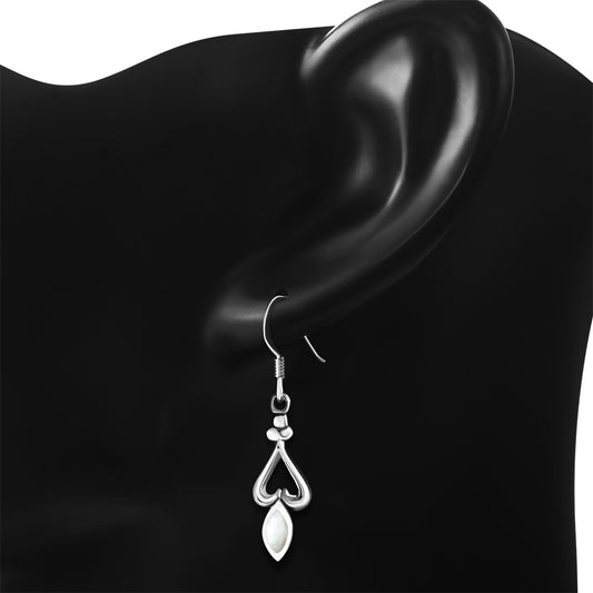 Mother of Pearl Sterling Silver Earrings 