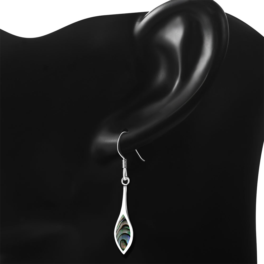 Abalone Shell Sterling Silver Earrings