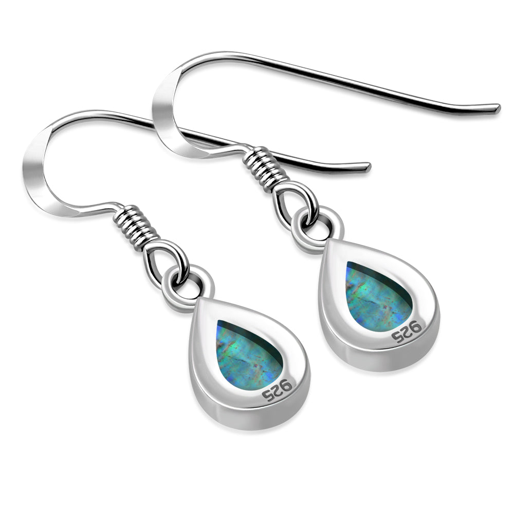 Abalone Shell Drop Sterling Silver Earrings