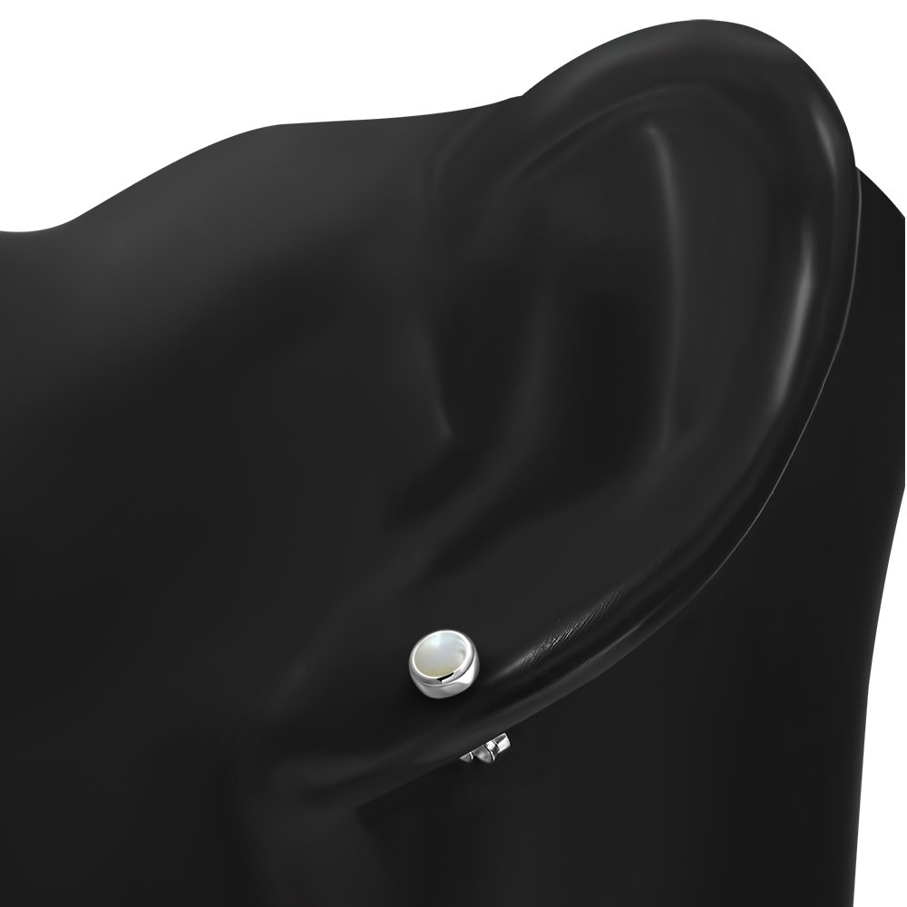 Mother of Pearl Sterling Silver Stud Earrings
