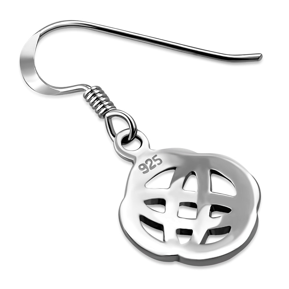 Celtic Knot Plain Silver Earrings