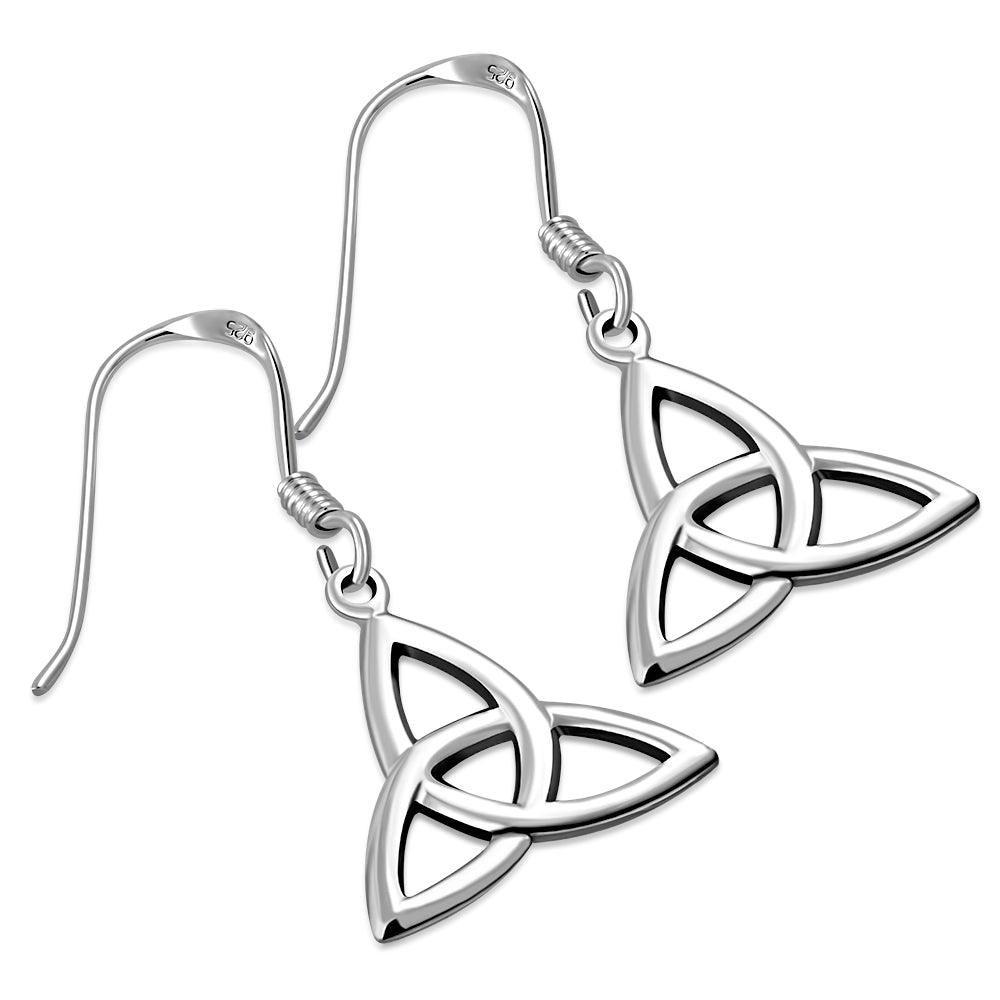 Silver Celtic Trinity Knot Earrings