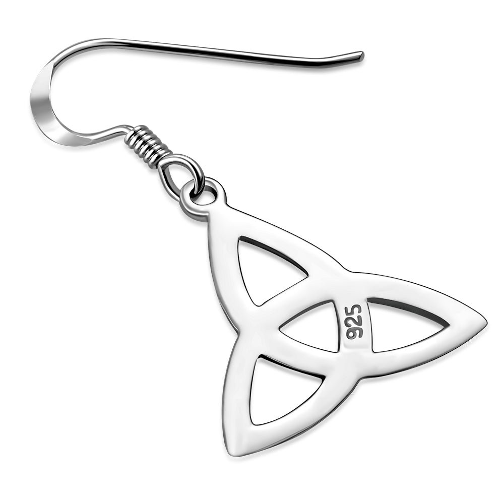 Silver Celtic Trinity Knot Earrings