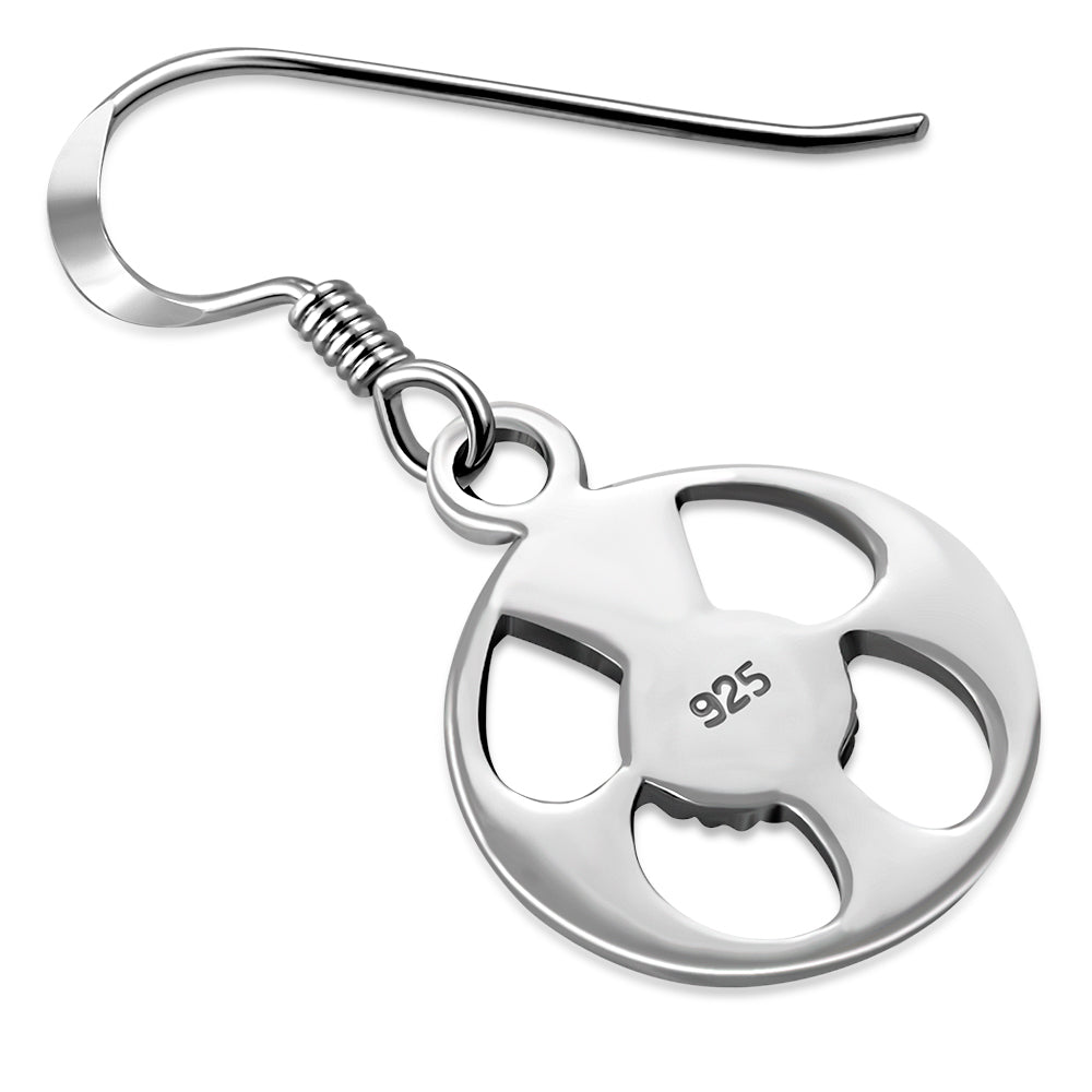 Scottish Thistle Sterling Silver Earrings