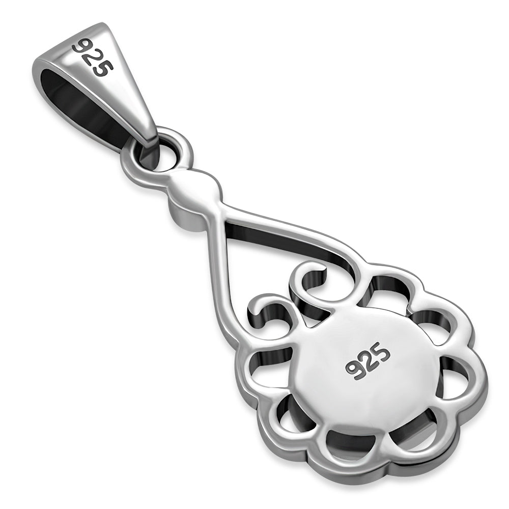 Black Onyx Sterling Silver Pendant