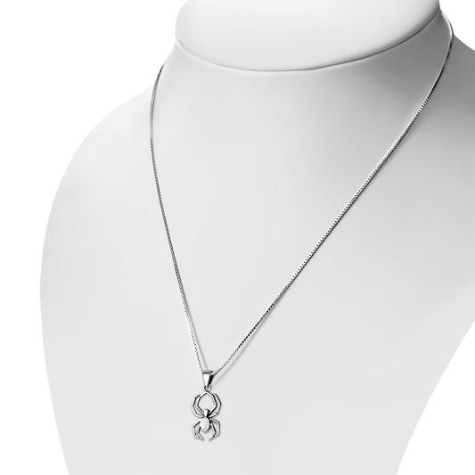 Mother of Pearl Spider Sterling Silver Pendant