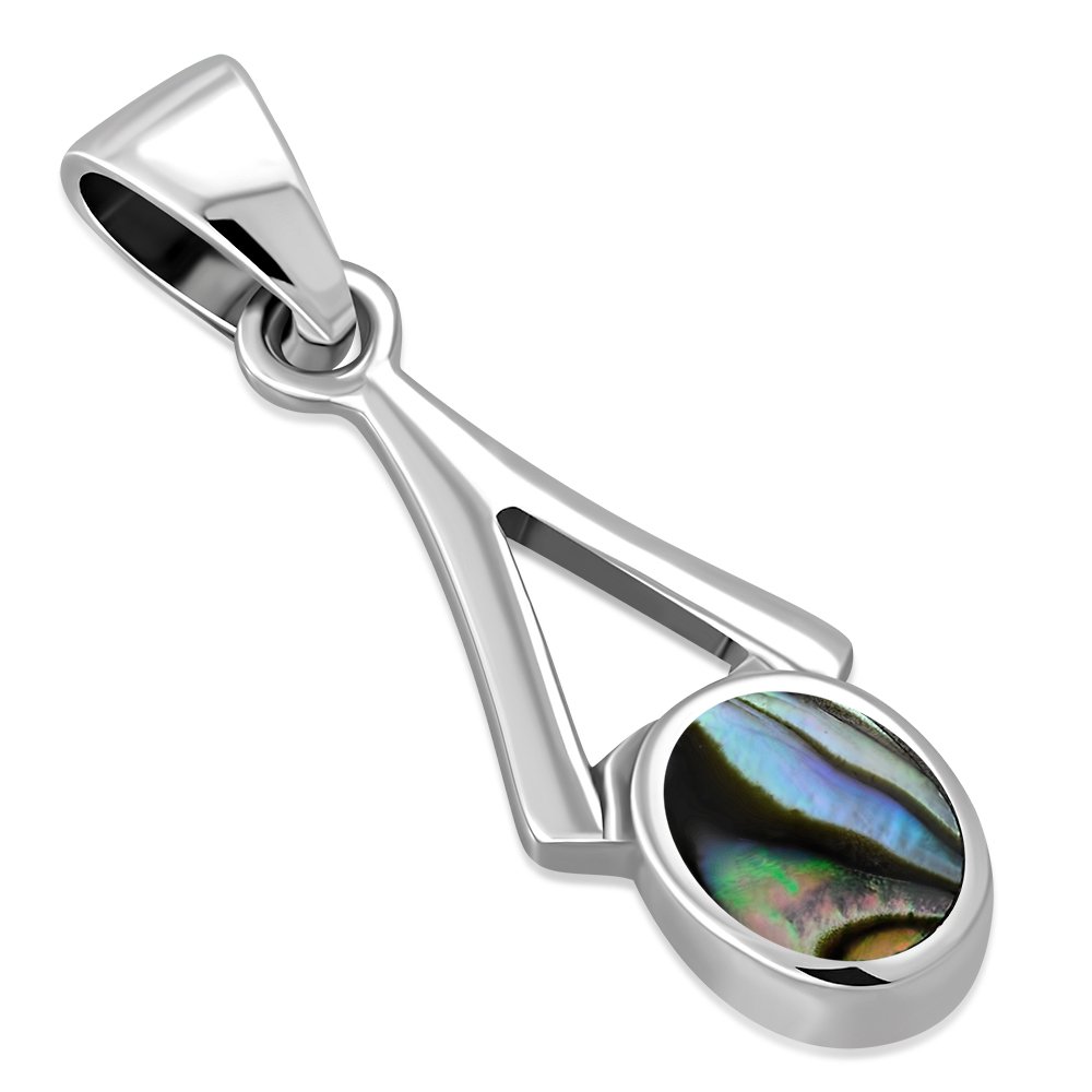 Abalone Shell Sterling Silver Pendant