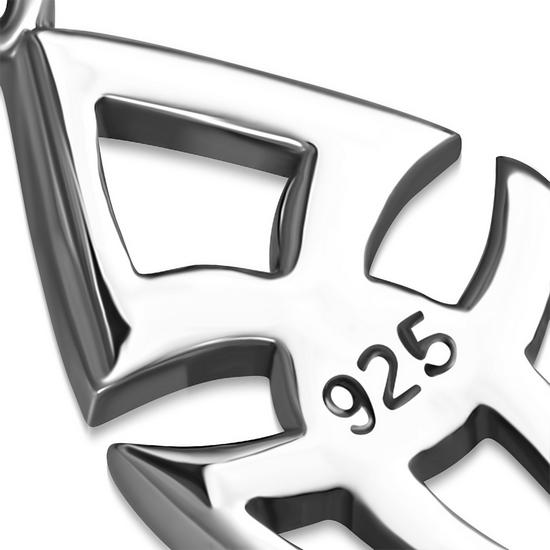 Tiny Silver Celtic Trinity Pendant