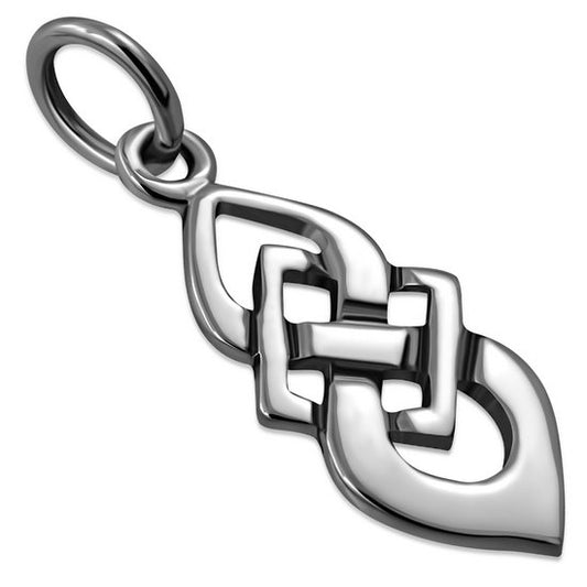 Tiny Celtic Knot Silver Pendant