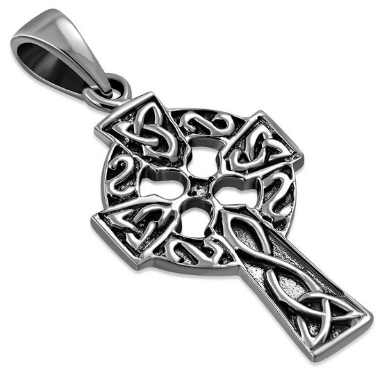 Small Celtic Cross Silver Pendant