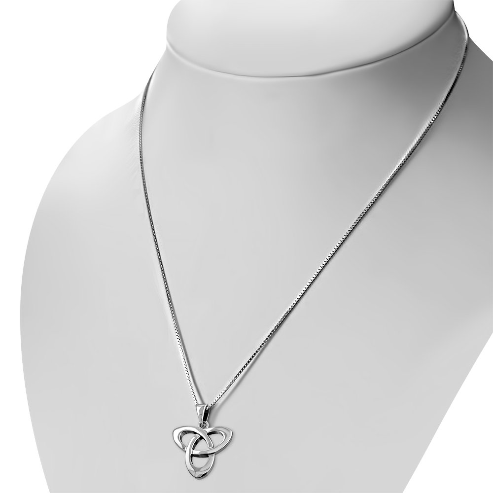 Trinity Knot Solid Silver Pendant