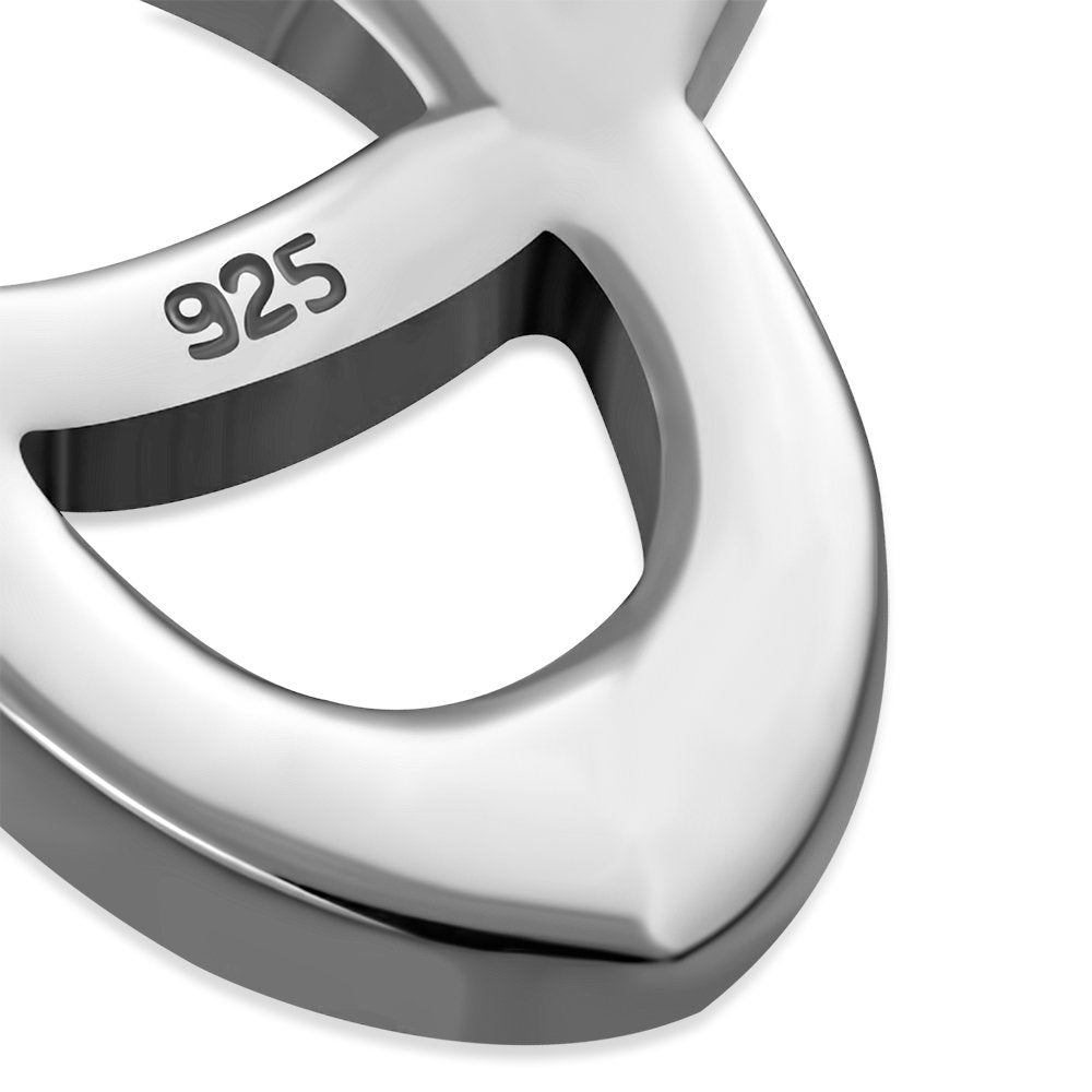 Trinity Knot Solid Silver Pendant