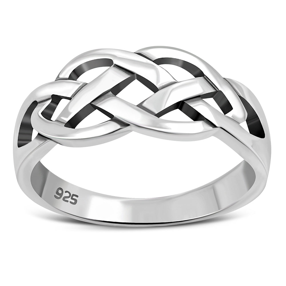 Plain Celtic Knot Silver Ring