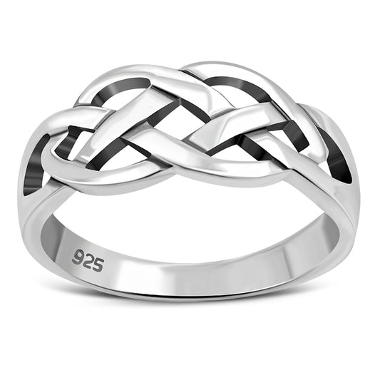 Plain Celtic Knot Silver Ring