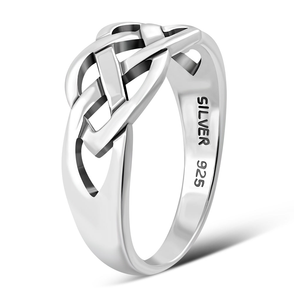 Plain Celtic Knot Silver Ring