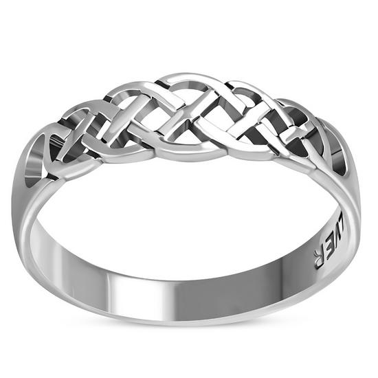 Plain Celtic Knot Silver Ring