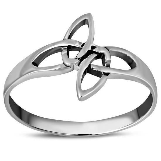 Celtic Knot Plain Solid Silver Ring