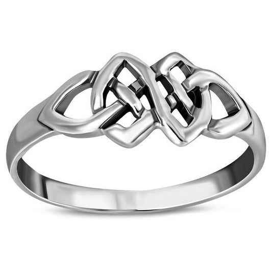 Plain Celtic Knot Sterling Silver Ring
