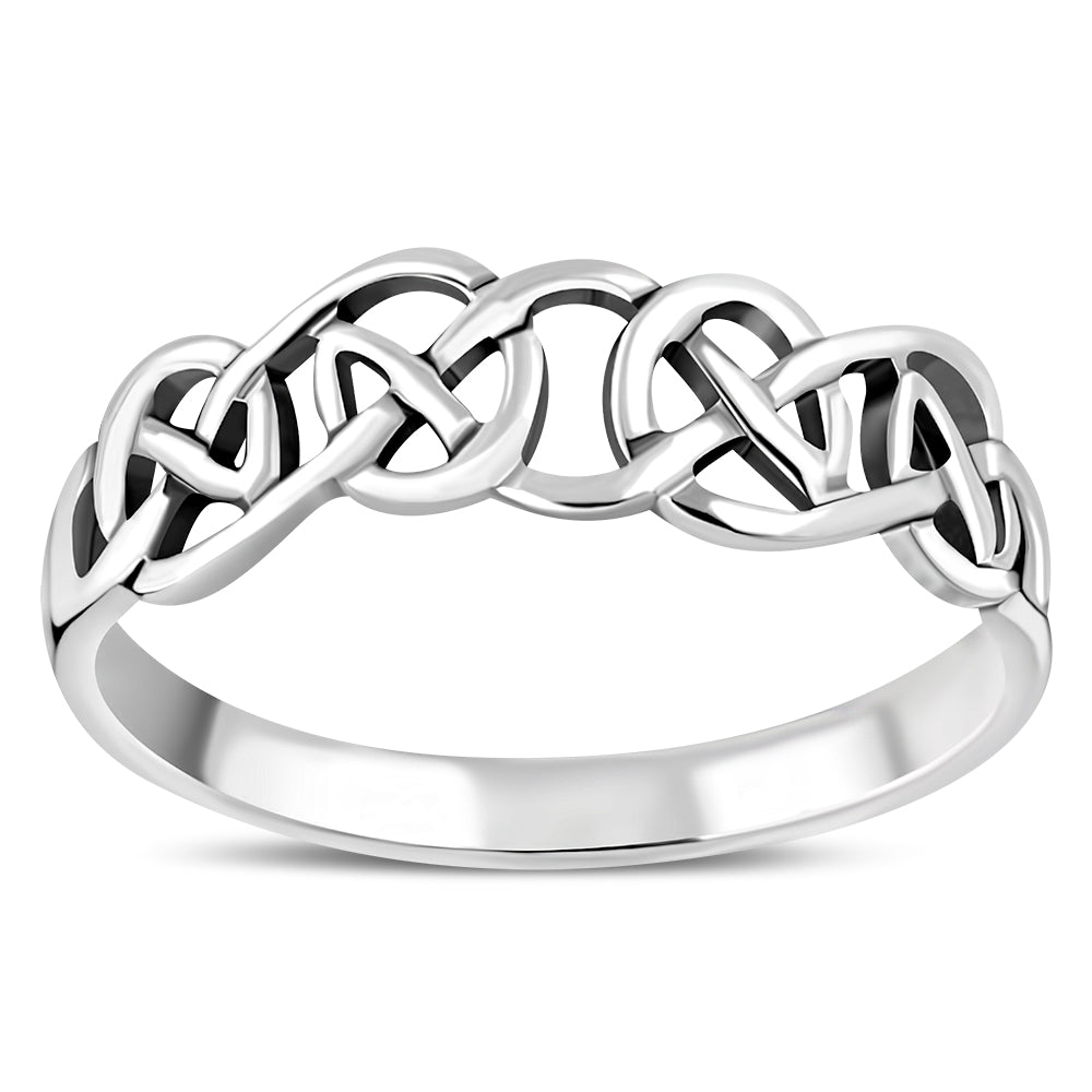 Celtic Knot Plain Silver Ring