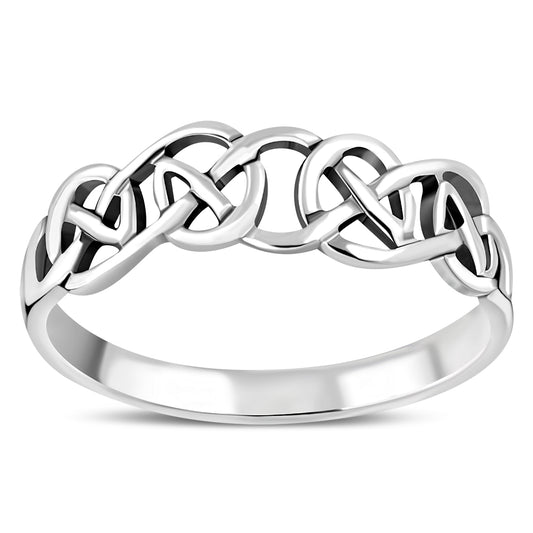 Celtic Knot Plain Silver Ring