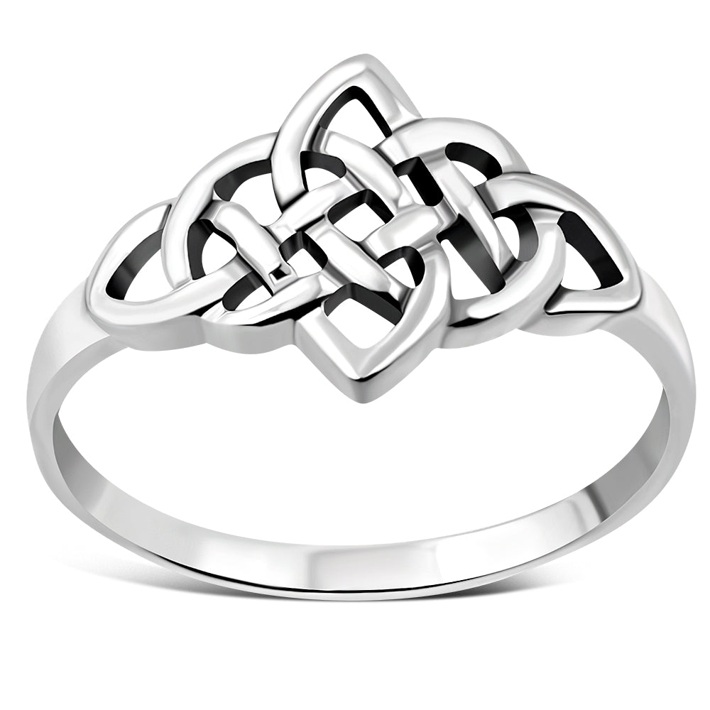 Plain Celtic Knot Silver Ring