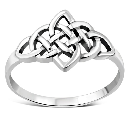 Plain Celtic Knot Silver Ring