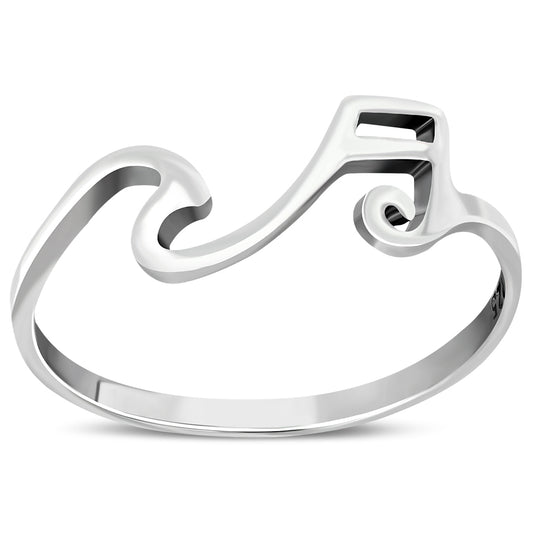 Musical Note Sterling Silver Ring